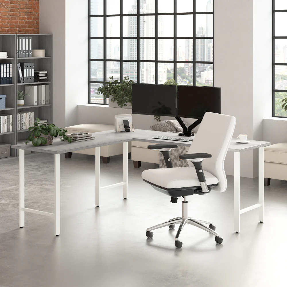 Hustle 72W x 24D Computer Desk with Metal Legs - Image 4