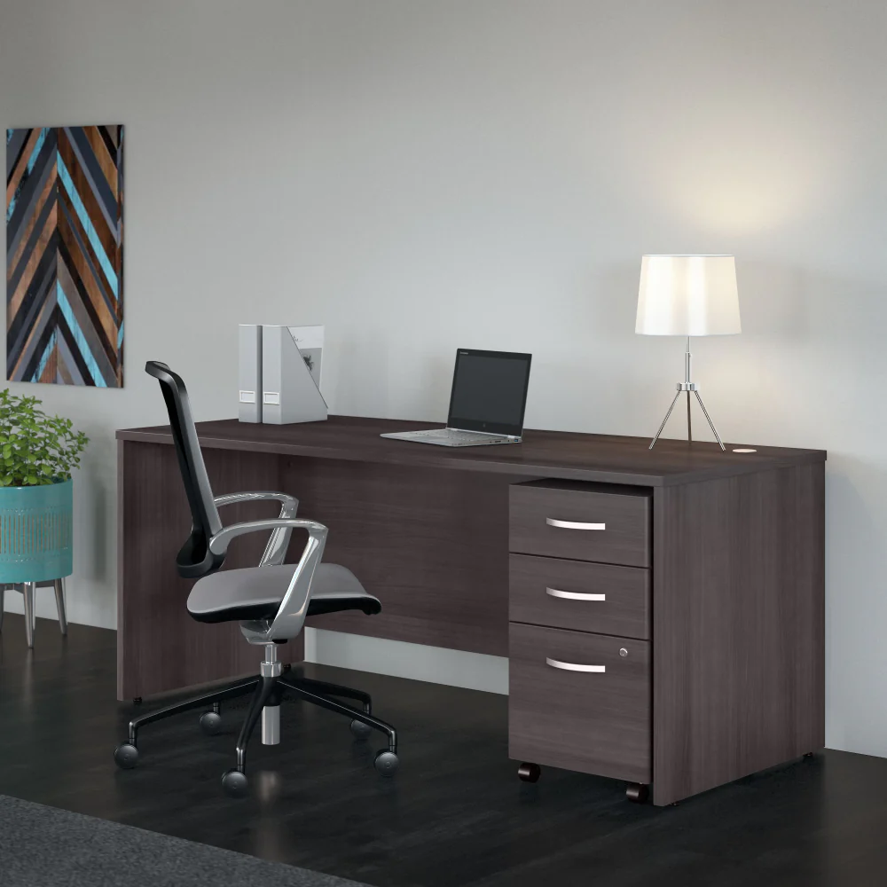 Studio C 72W x 30D Office Desk with Mobile File Cabinet - Image 19