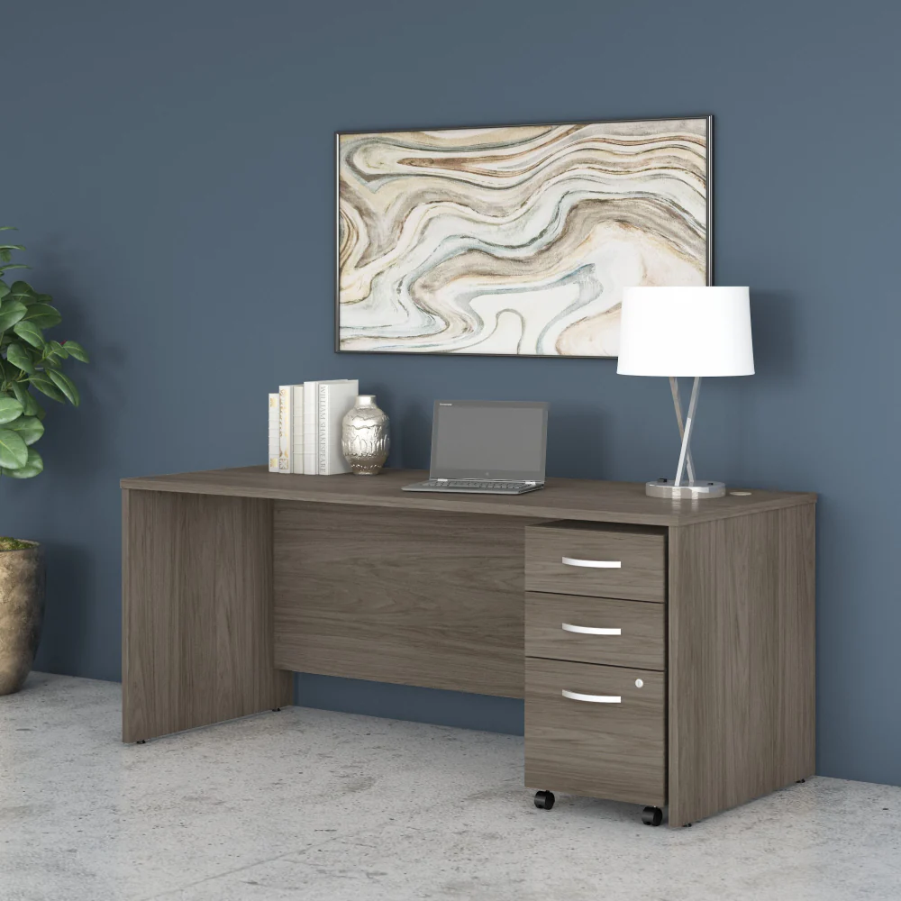 Studio C 72W x 30D Office Desk with Mobile File Cabinet - Image 25