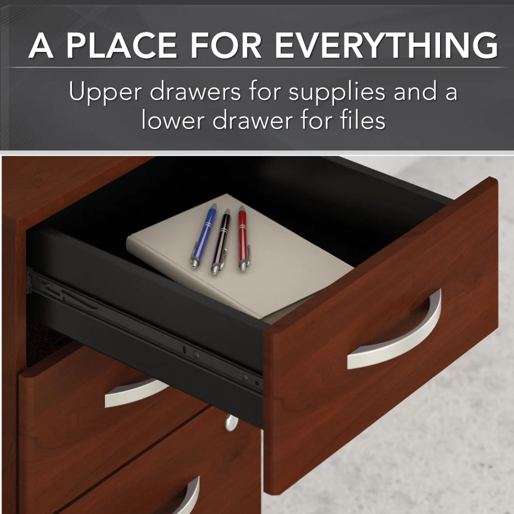 Studio C 72W x 30D Office Desk with Mobile File Cabinet - Image 37