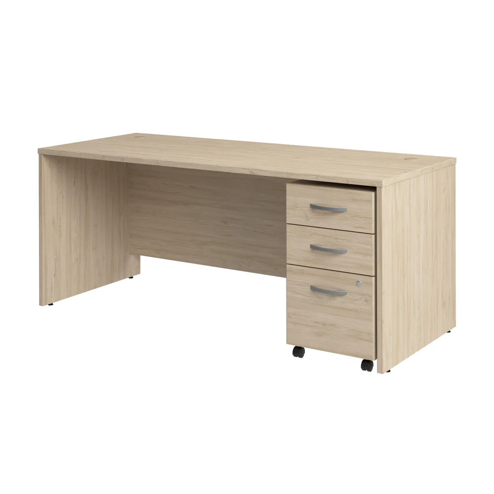 Studio C 72W x 30D Office Desk with Mobile File Cabinet - Image 38