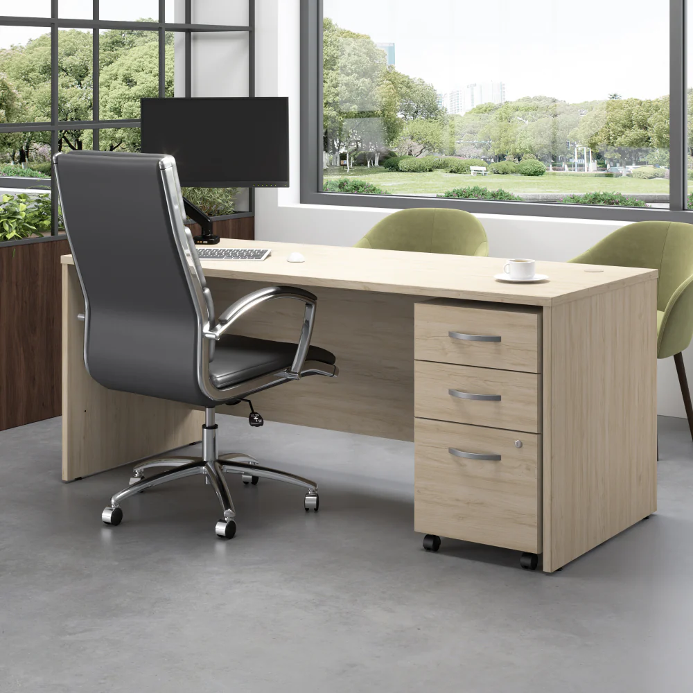 Studio C 72W x 30D Office Desk with Mobile File Cabinet - Image 39