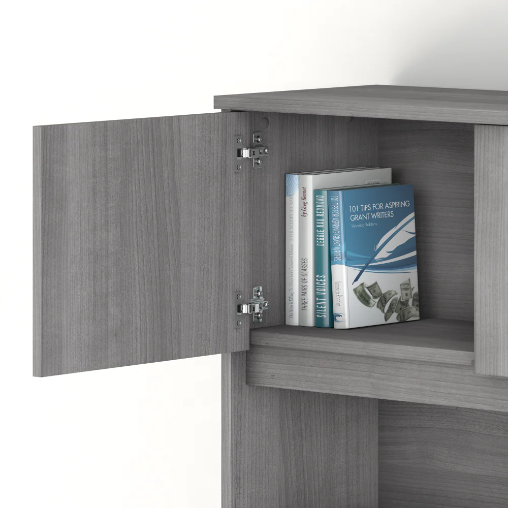 Studio C 72W x 30D Office Desk with Hutch and Mobile File Cabinet - Image 15