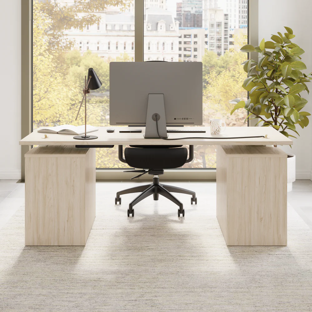 Stratus 72W x 30D Electric Height Adjustable Standing Desk with Drawers - Image 20