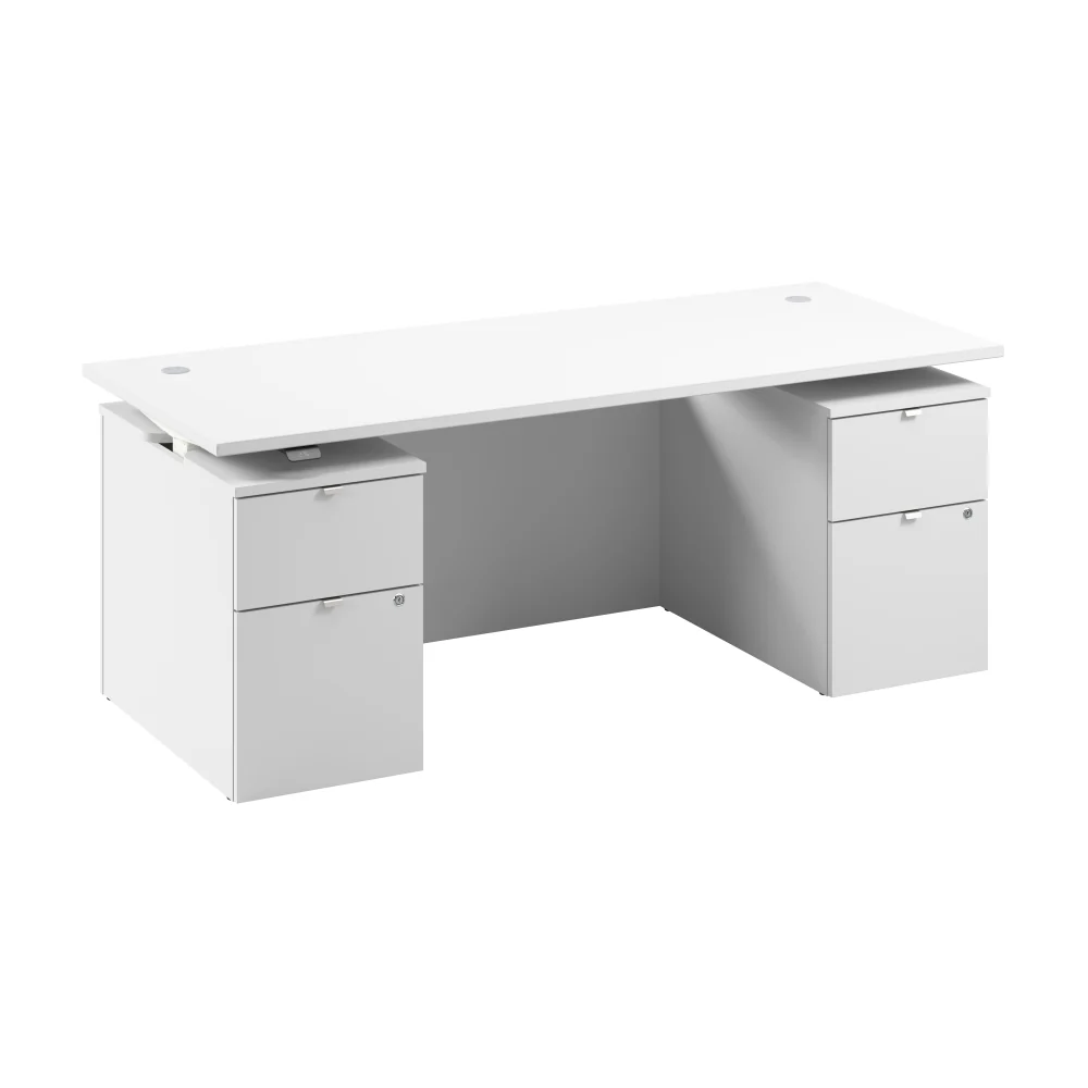 Stratus 72W x 30D Electric Standing Desk with Drawers and Modesty Panel - Image 15