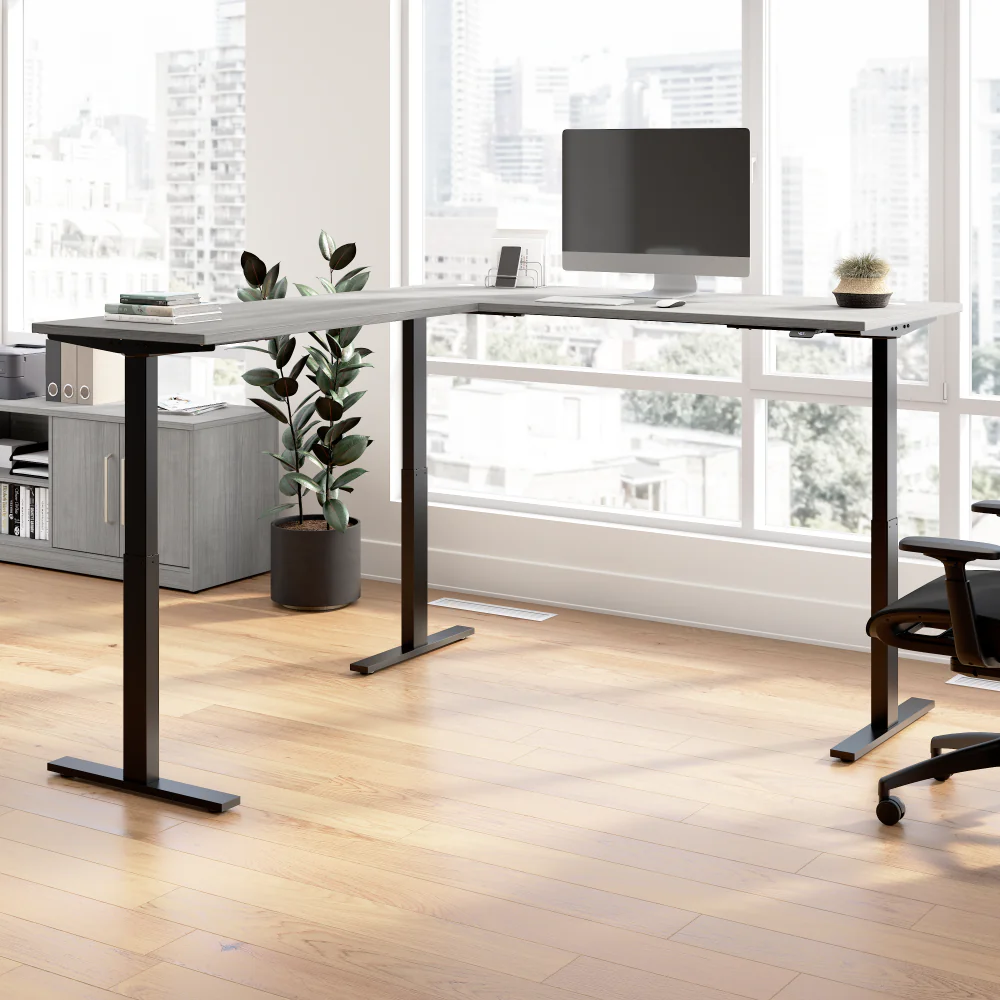 Move 60 Series 72W Height Adjustable L Shaped Standing Desk - Image 14