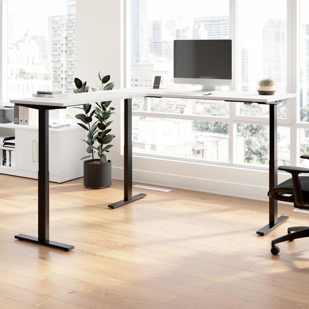 Move 60 Series 72W Height Adjustable L Shaped Standing Desk - Image 32