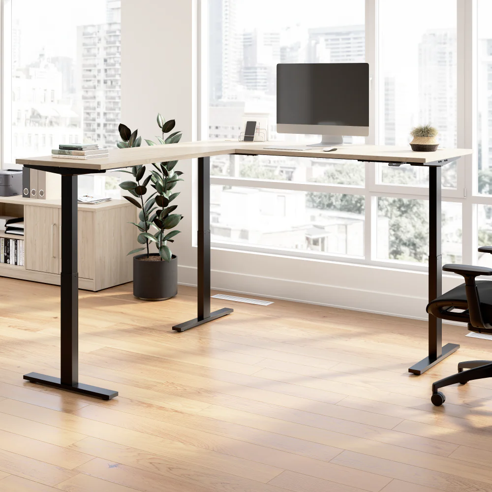 Move 60 Series 72W Height Adjustable L Shaped Standing Desk - Image 8