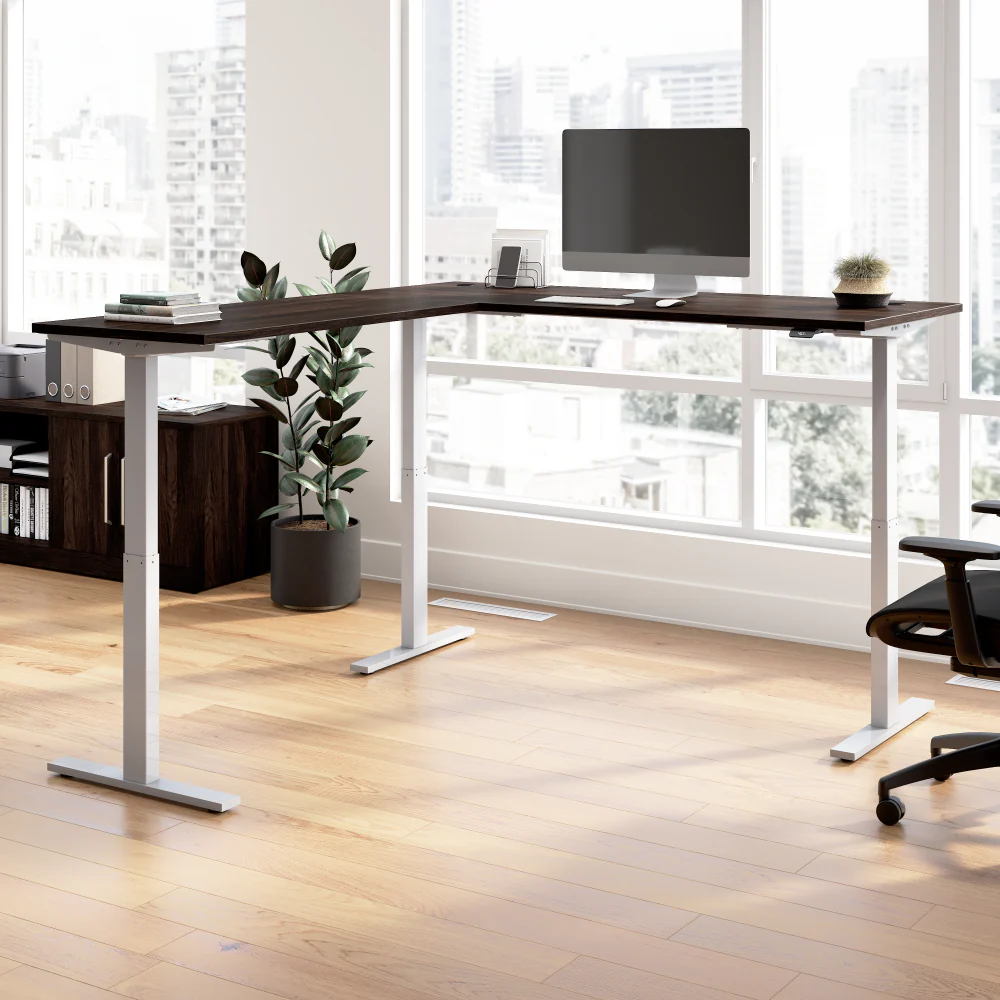 Move 60 Series 72W Height Adjustable L Shaped Standing Desk - Image 2