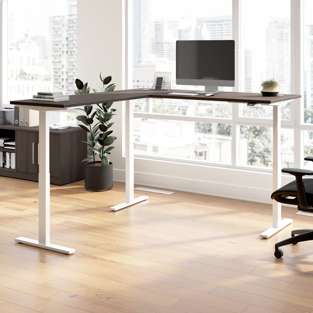 Move 60 Series 72W Height Adjustable L Shaped Standing Desk - Image 26