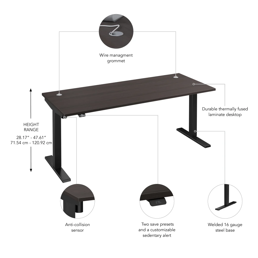 Move 40 Series 72W x 30D Electric Height Adjustable Standing Desk - Image 18