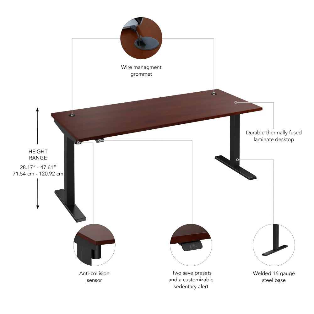 Move 40 Series 72W x 30D Electric Height Adjustable Standing Desk - Image 36