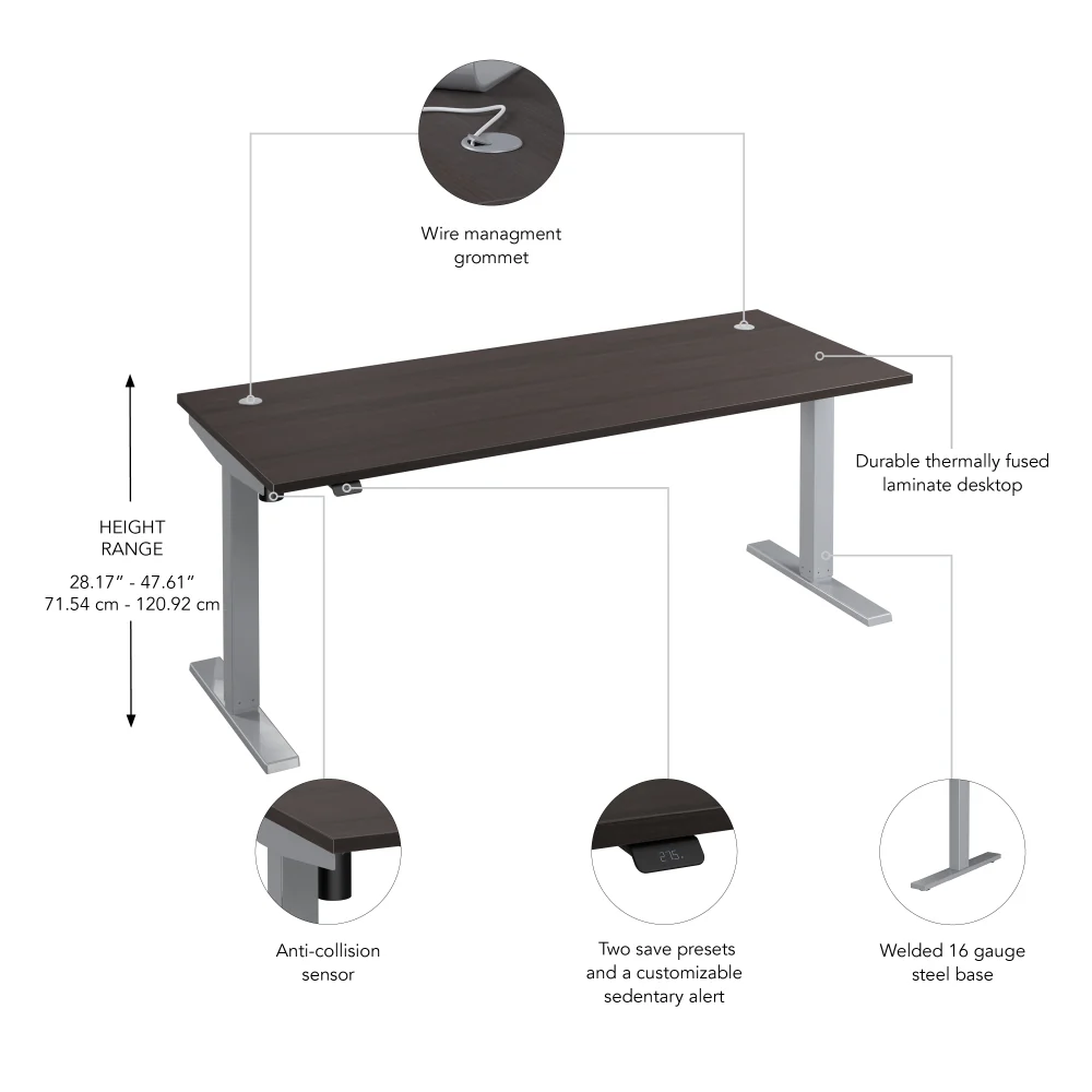 Move 40 Series 72W x 30D Electric Height Adjustable Standing Desk - Image 30