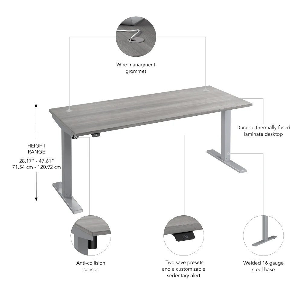 Move 40 Series 72W x 30D Electric Height Adjustable Standing Desk - Image 6