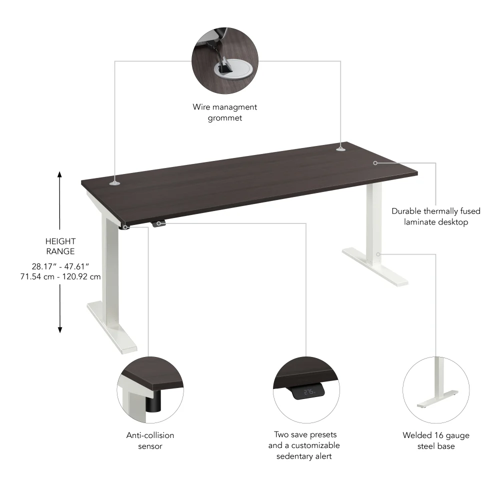 Move 40 Series 72W x 30D Electric Height Adjustable Standing Desk - Image 24