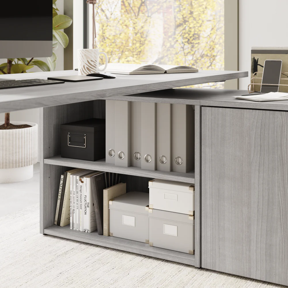Stratus 72W x 30D Electric Height Adjustable Standing Desk with Storage - Image 19
