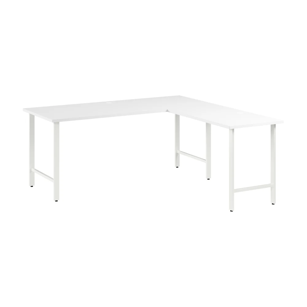 Hustle 72W x 30D L Shaped Computer Desk with Metal Legs - Image 8