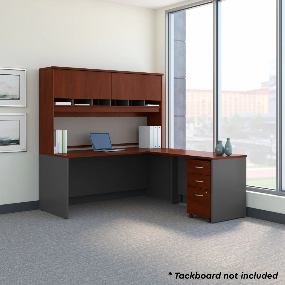 Series C 72W L Shaped Desk with Hutch and Mobile File Cabinet - Image 14