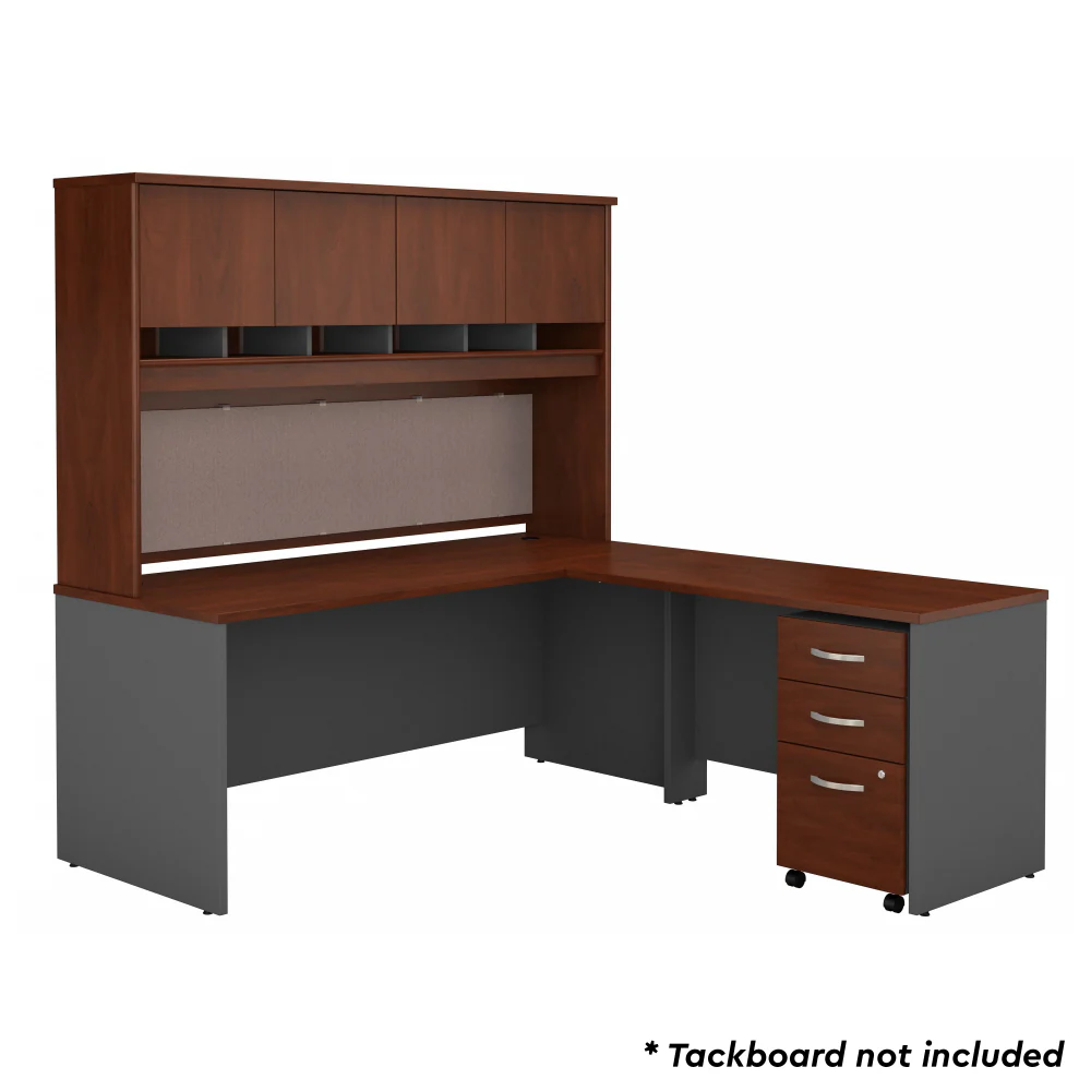 Series C 72W L Shaped Desk with Hutch and Mobile File Cabinet - Image 15