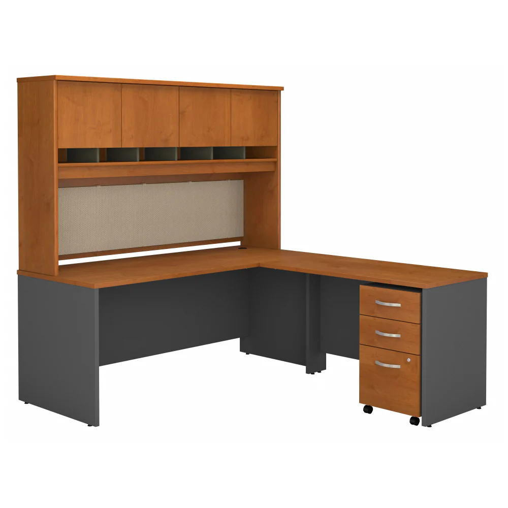 Series C 72W L Shaped Desk with Hutch and Mobile File Cabinet - Image 19