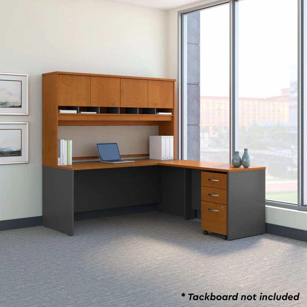 Series C 72W L Shaped Desk with Hutch and Mobile File Cabinet - Image 20