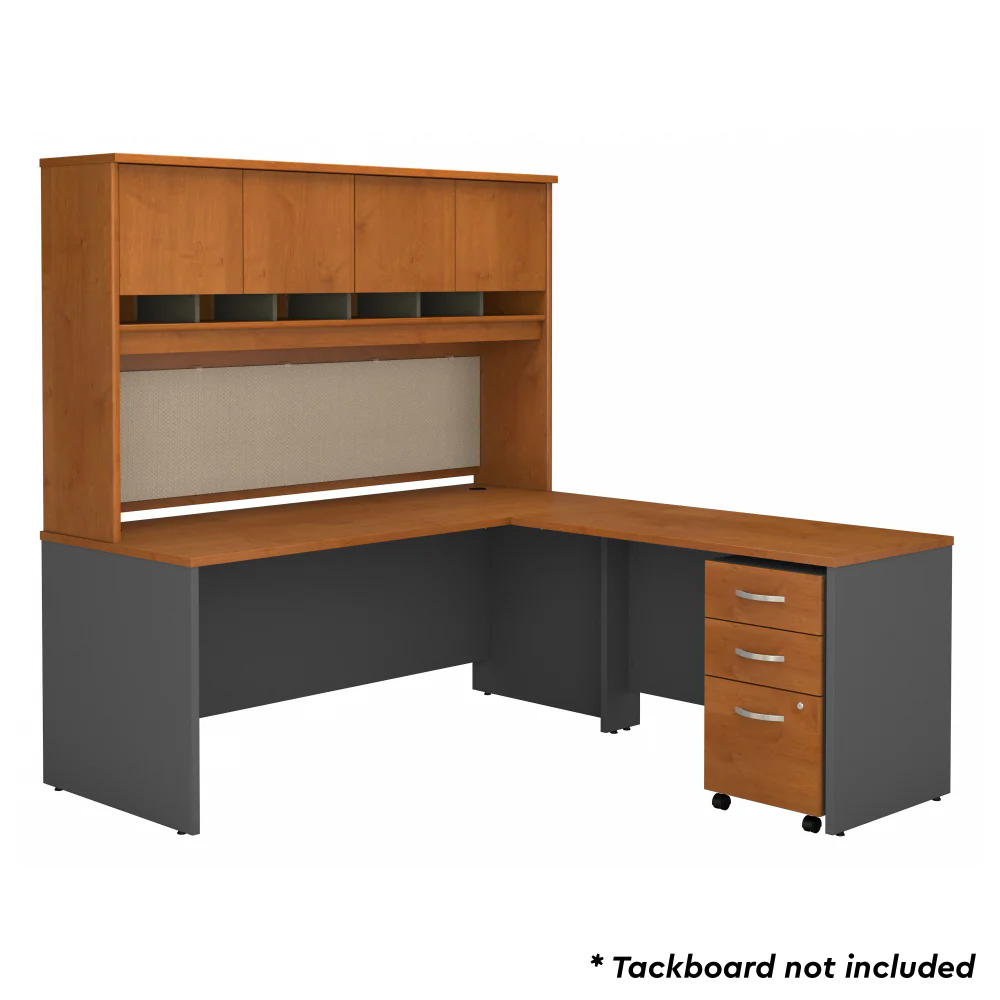 Series C 72W L Shaped Desk with Hutch and Mobile File Cabinet - Image 21