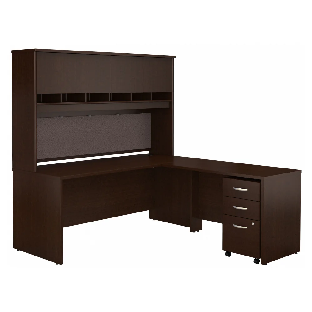 Series C 72W L Shaped Desk with Hutch and Mobile File Cabinet - Image 7