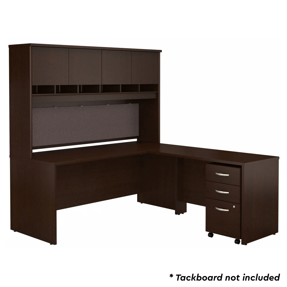 Series C 72W L Shaped Desk with Hutch and Mobile File Cabinet - Image 9