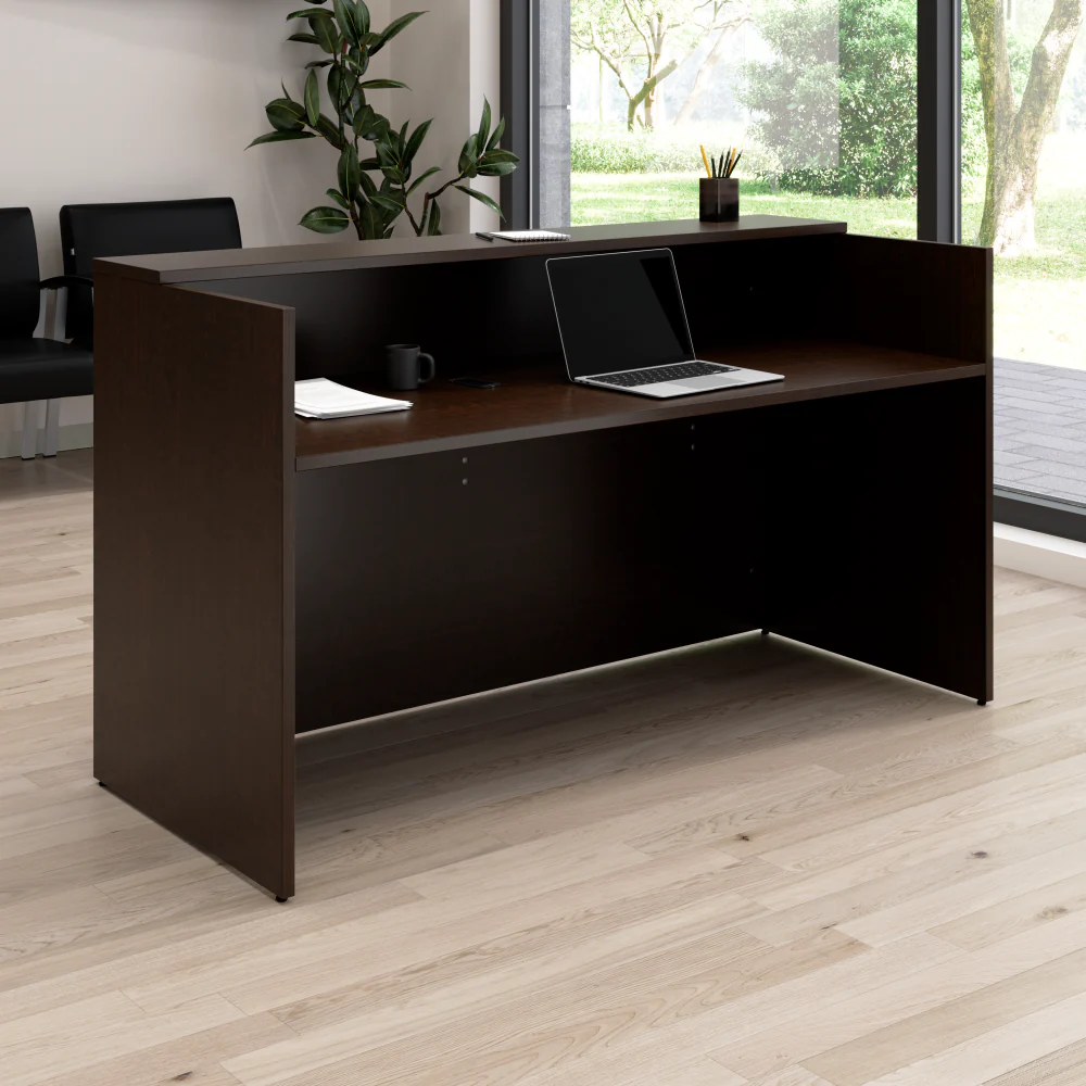 Arrive 72W x 30D Reception Desk with Shelf - Image 9