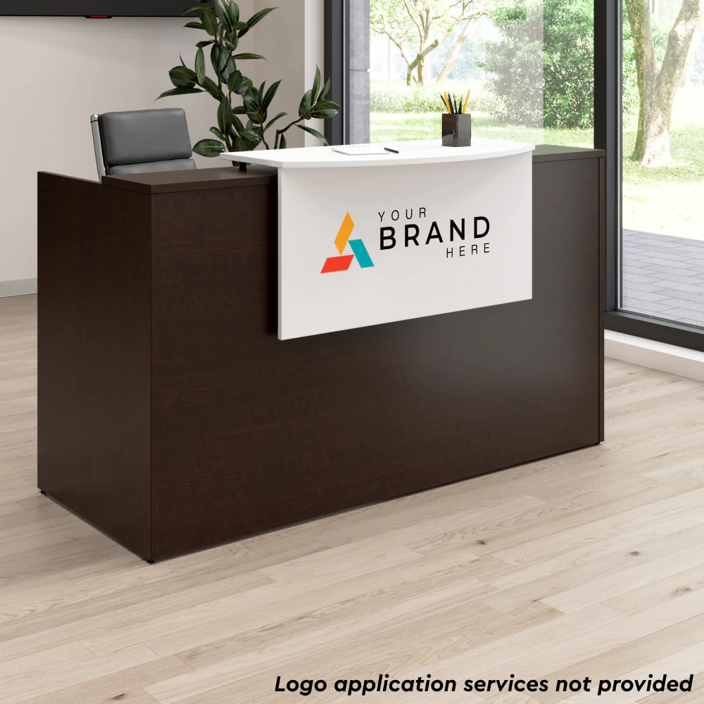 Arrive 72W x 30D Reception Desk with Counter and Mobile File Cabinet - Image 4