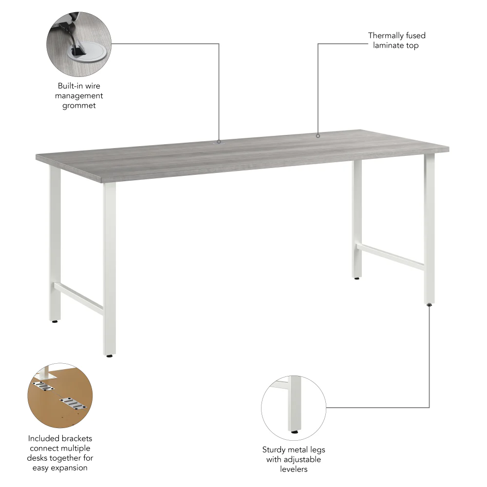 Hustle 72W x 30D Computer Desk with Metal Legs - Image 27
