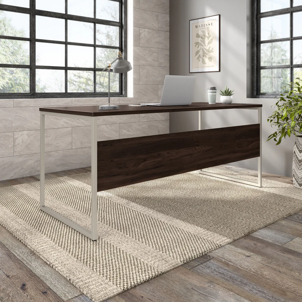 Hybrid 72W x 30D Computer Table Desk with Metal Legs - Image 40