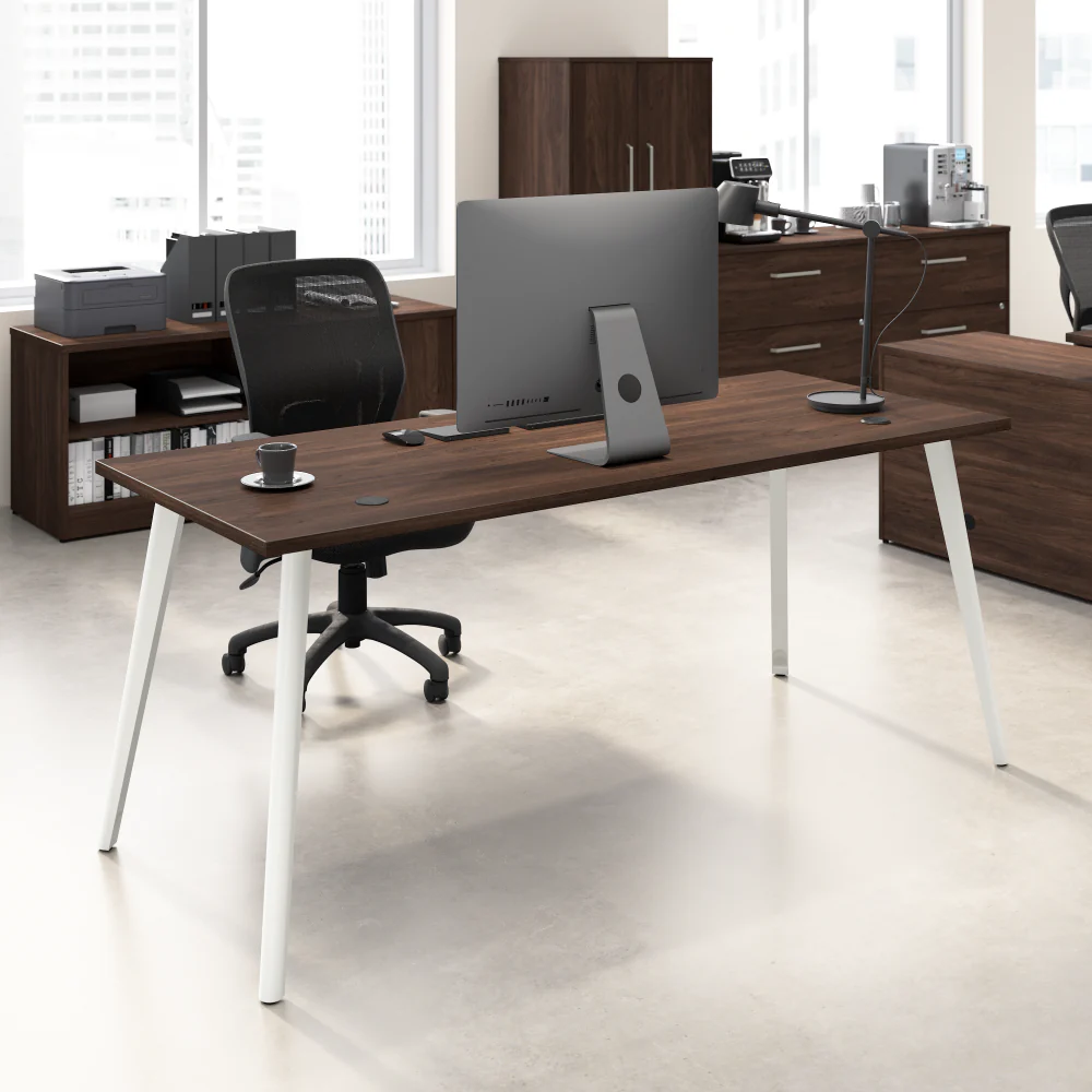 Vista 72W x 30D Computer Desk with Splayed Metal Legs - Image 8