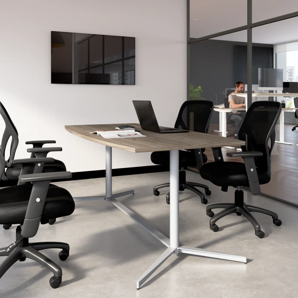72-inch Office Conference Table with Metal Base - Image 17