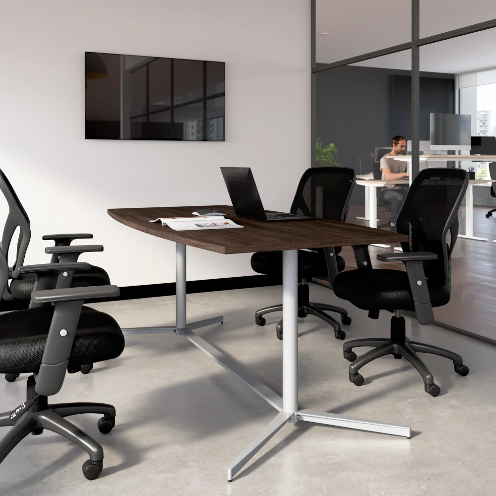 72-inch Office Conference Table with Metal Base - Image 27