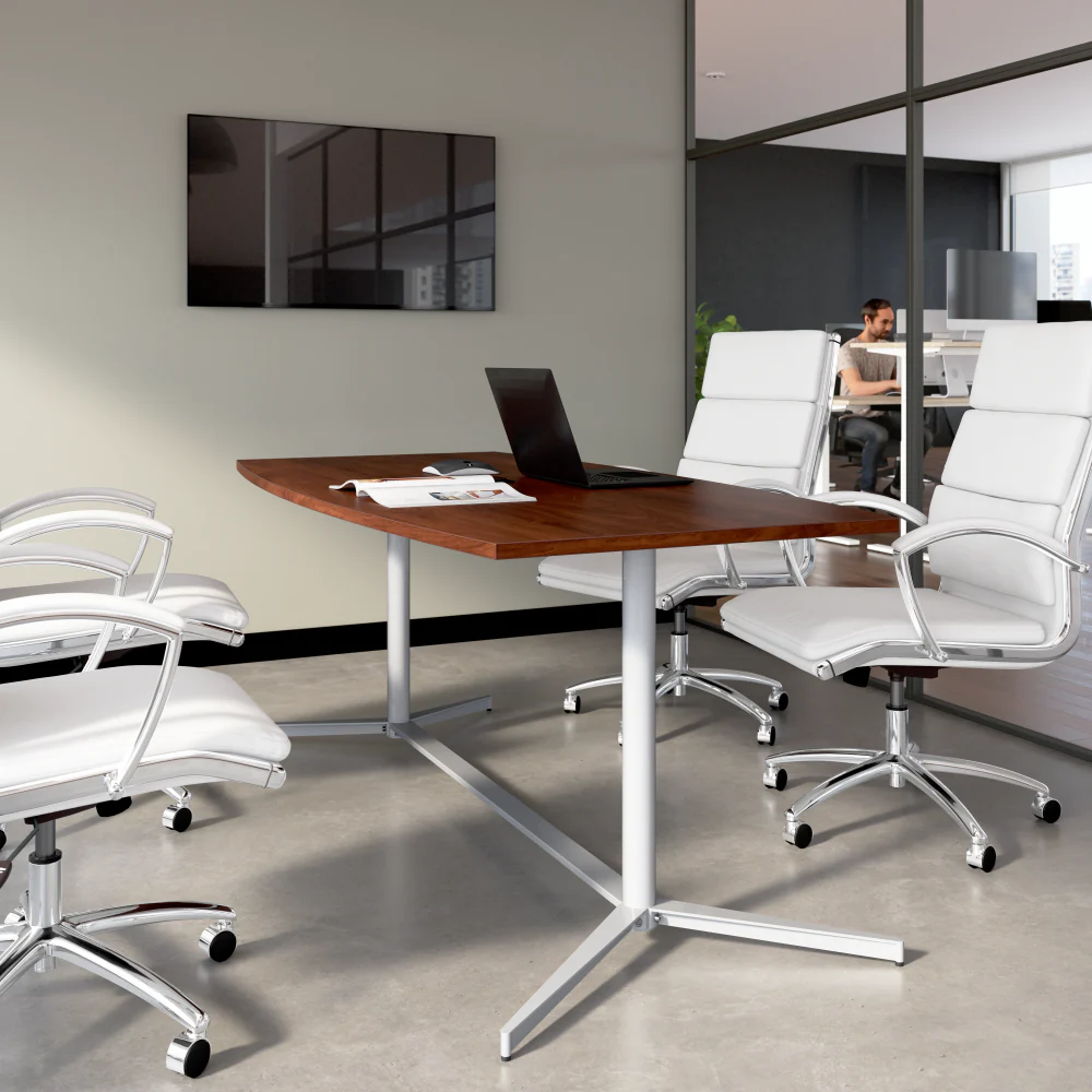72-inch Office Conference Table with Metal Base - Image 32