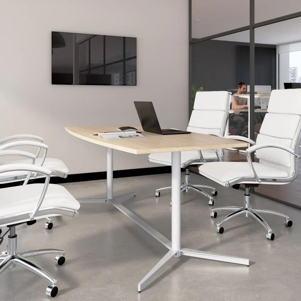 72-inch Office Conference Table with Metal Base - Image 37