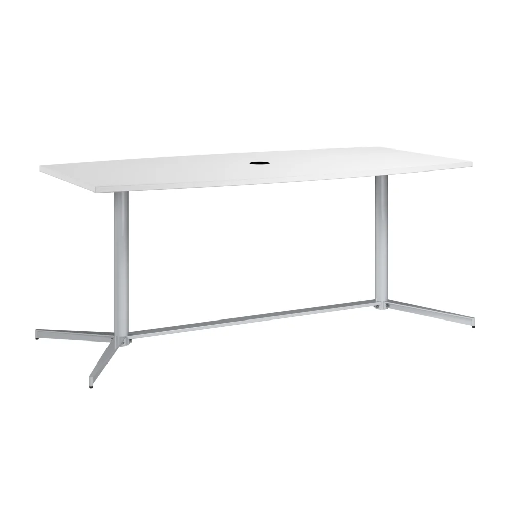 72-inch Office Conference Table with Metal Base - Image 6