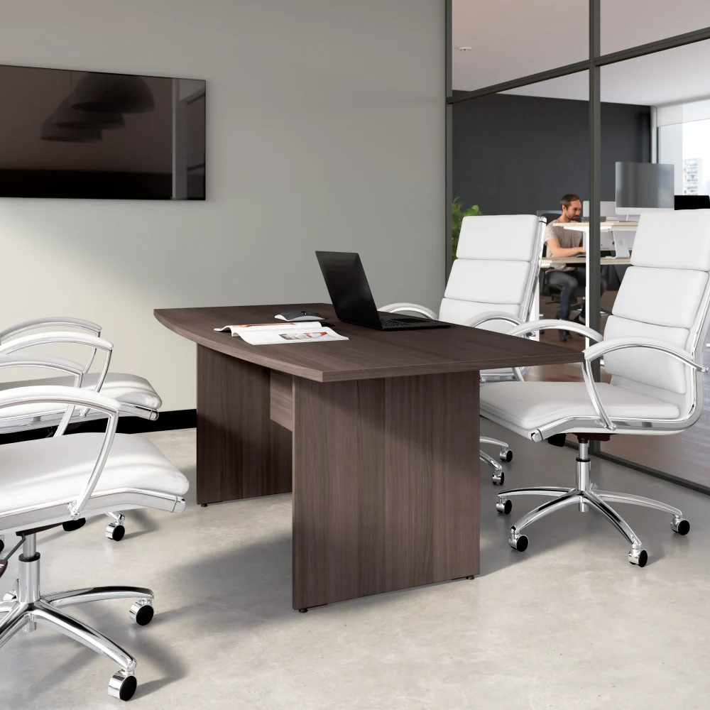 72-inch Office Conference Table with Wood Base - Image 20