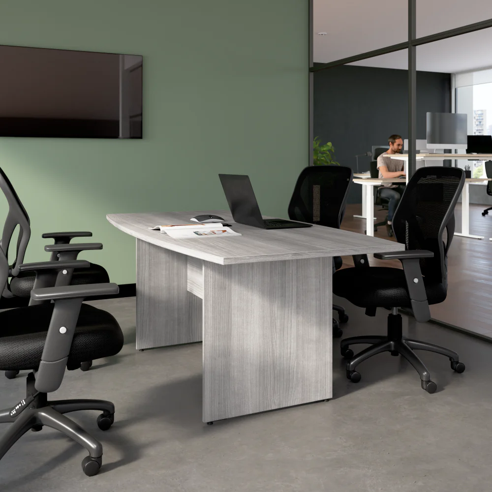 72-inch Office Conference Table with Wood Base - Image 26