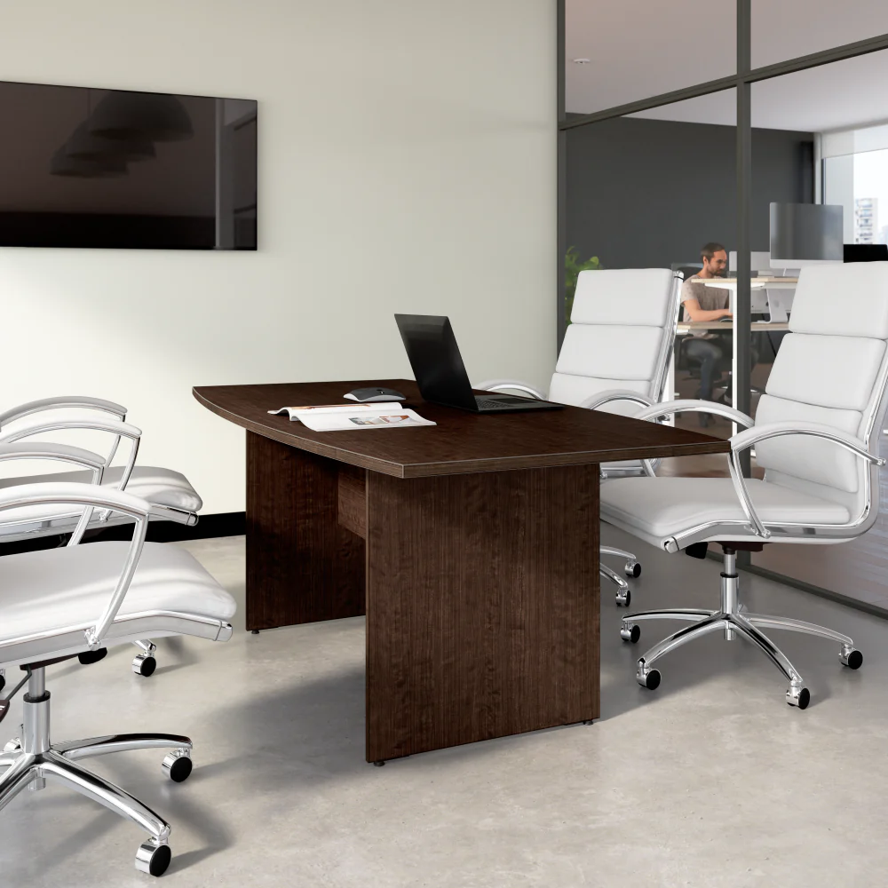 72-inch Office Conference Table with Wood Base - Image 32