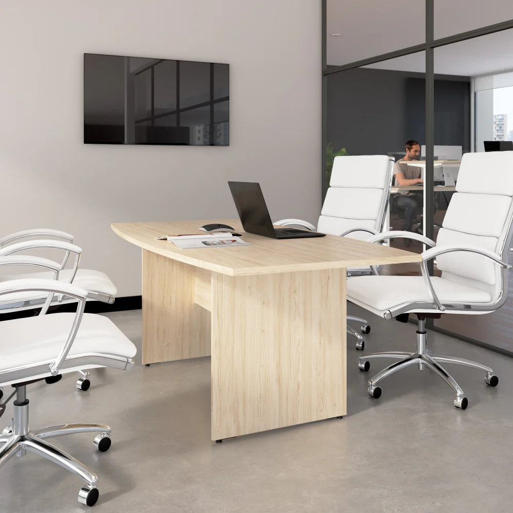 72-inch Office Conference Table with Wood Base - Image 38