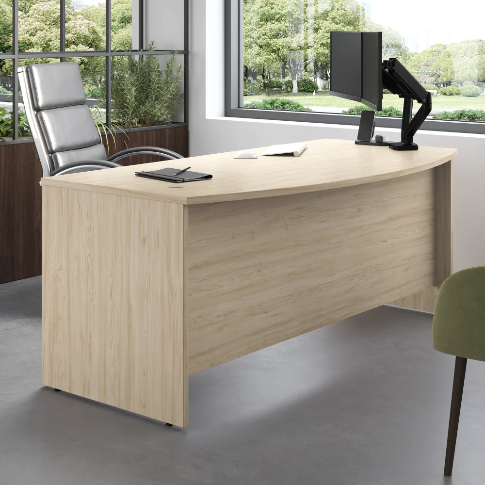 Studio C 72W x 36D Bow Front Desk - Image 16