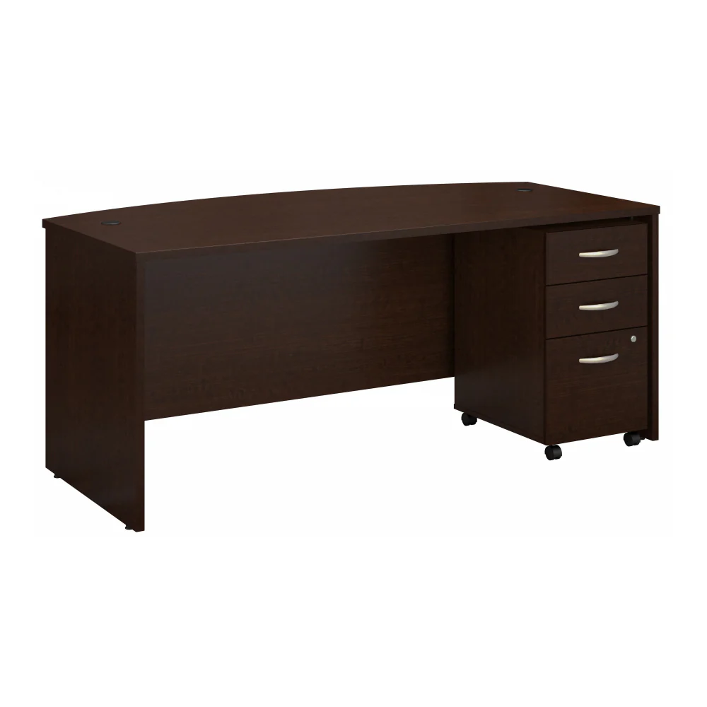 Series C 72W x 36D Bow Front Desk with Mobile File Cabinet - Image 16