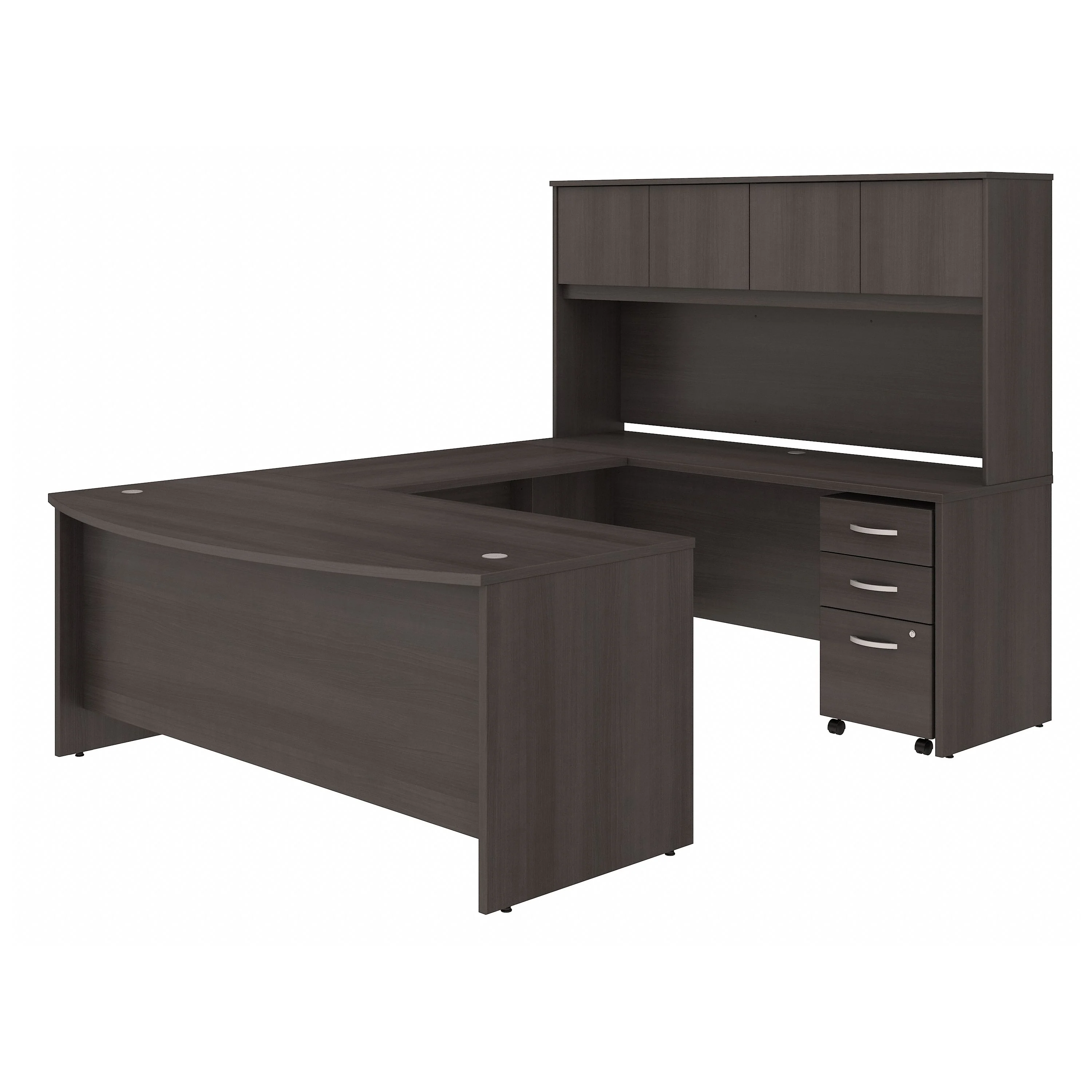Studio C 72W x 36D U Shaped Desk with Hutch and Mobile File Cabinet - Image 27
