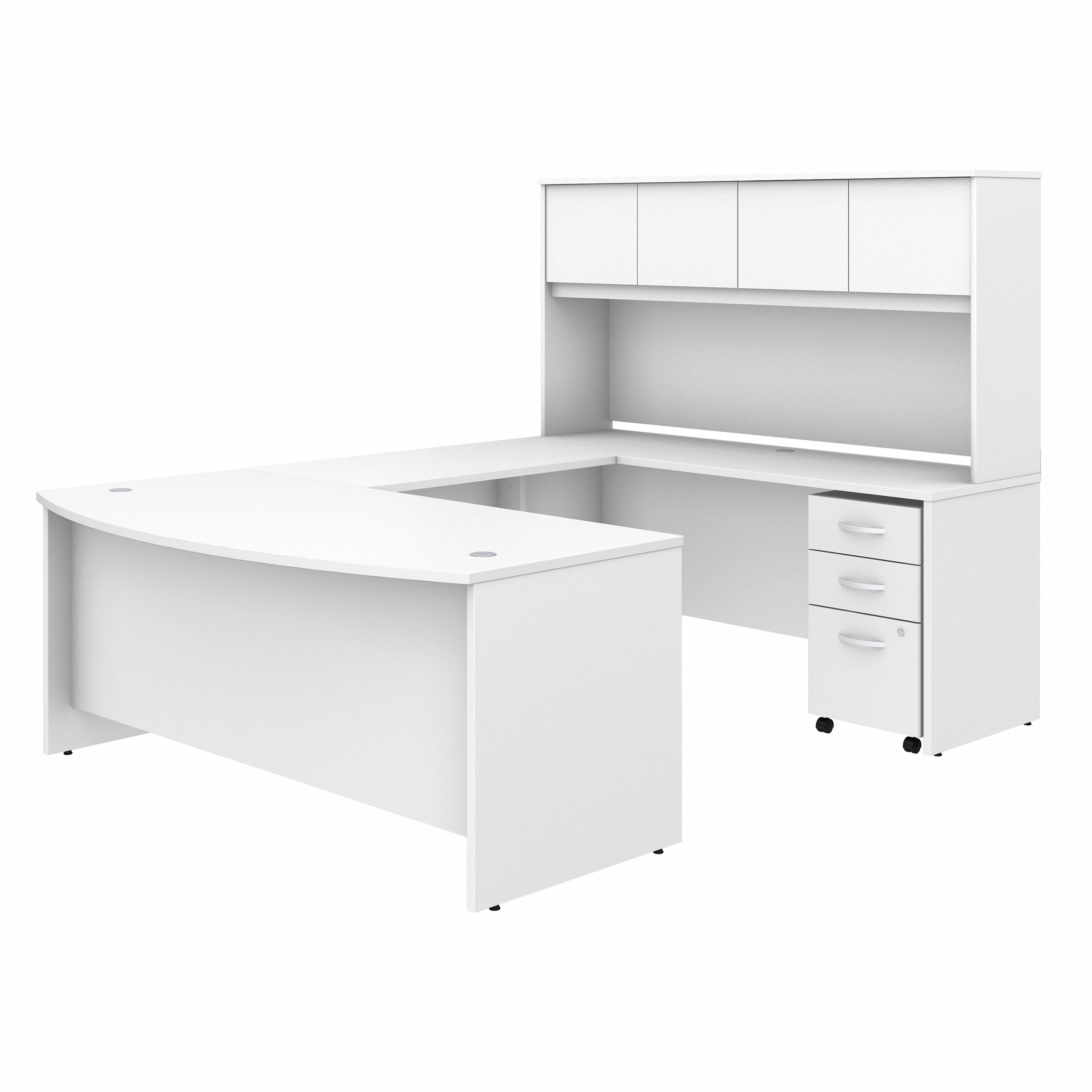 Studio C 72W x 36D U Shaped Desk with Hutch and Mobile File Cabinet - Image 7