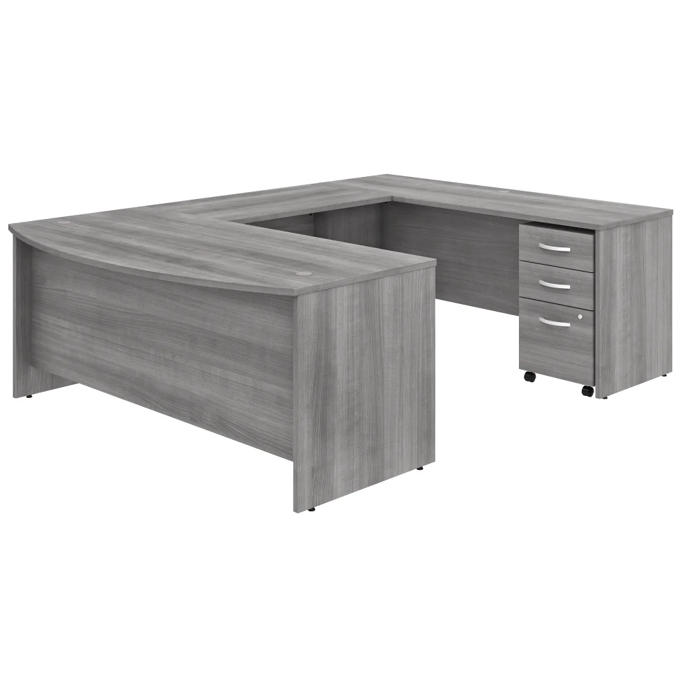 Studio C 72W x 36D U Shaped Desk with Mobile File Cabinet - Image 6