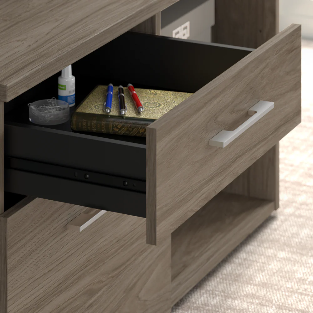 Office 500 72W Height Adjustable U Shaped Executive Desk with Drawers - Image 4