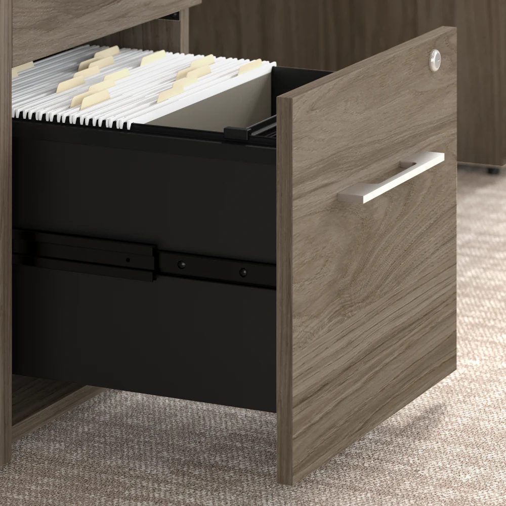 Office 500 72W Height Adjustable U Shaped Executive Desk with Drawers - Image 5