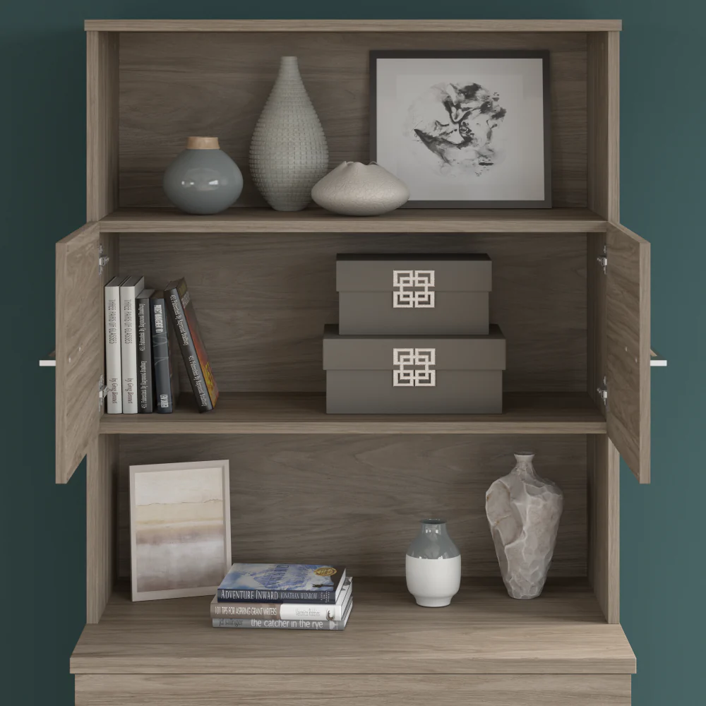 Office 500 72W U Shaped Executive Desk with Drawers and Hutch - Image 10